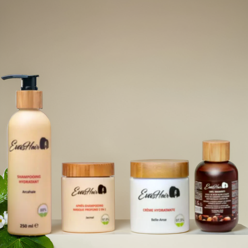 EvasHair - Hydrating Hair Care Collection + Haitian Black Castor Oil